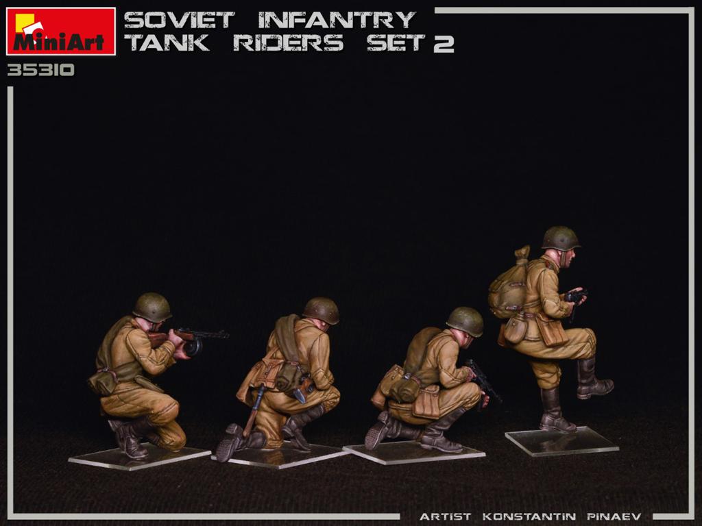 Infantería Soviética sobre Tanque Set 2 (Vista 7)