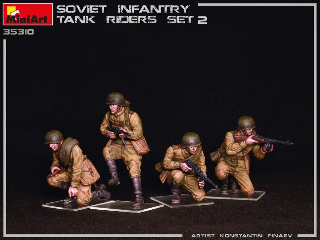 Infantería Soviética sobre Tanque Set 2 (Vista 8)