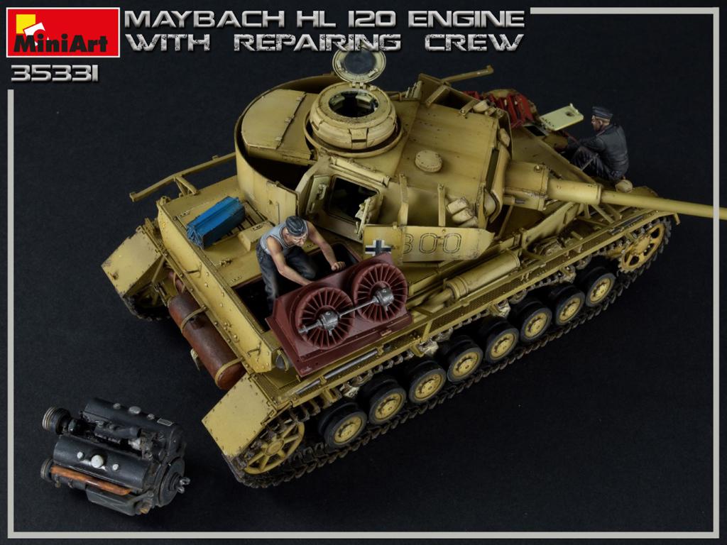 Motor Maybach HL 120 para la familia Panzer III/IV con equipo de reparación (Vista 2)