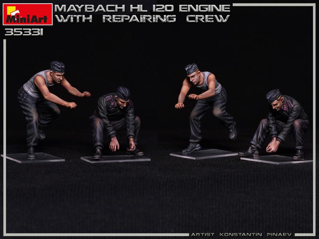 Motor Maybach HL 120 para la familia Panzer III/IV con equipo de reparación (Vista 7)