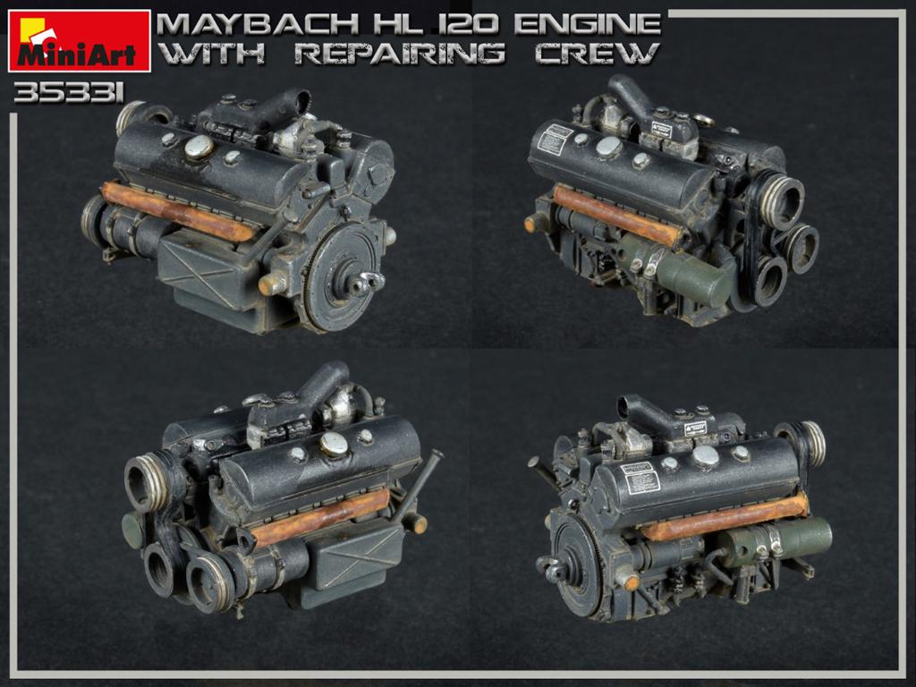 Motor Maybach HL 120 para la familia Panzer III/IV con equipo de reparación (Vista 8)