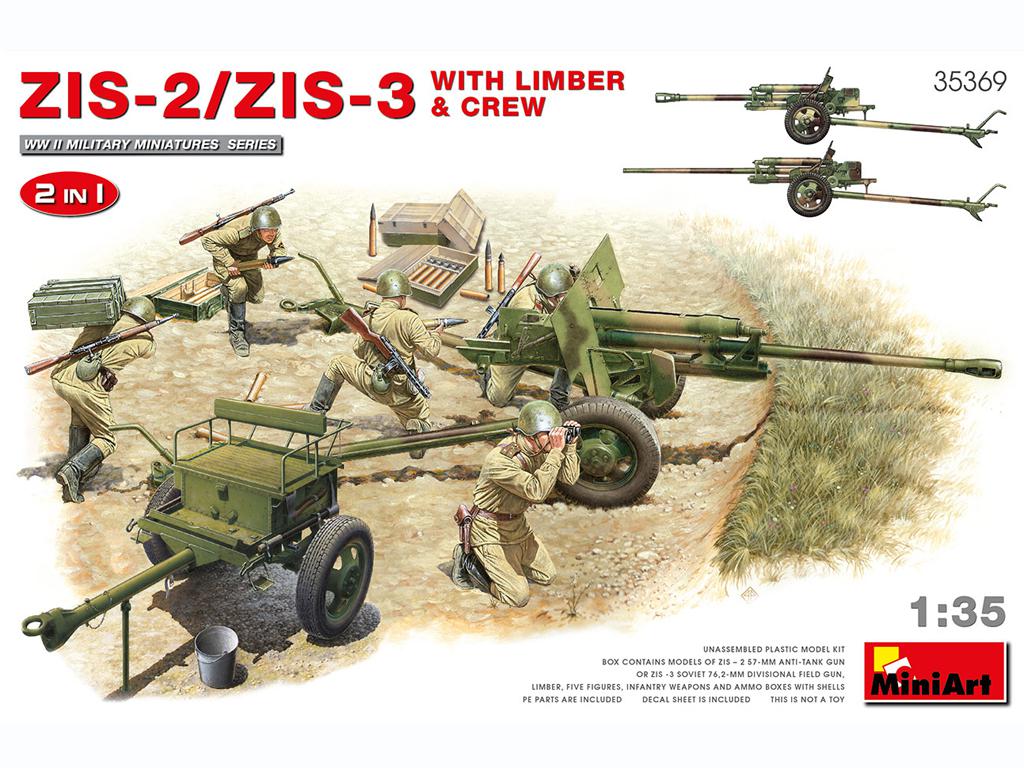  ZIS-2/ZIS-3 With Limber & Crew. 2 IN 1 (Vista 1)