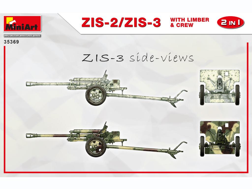  ZIS-2/ZIS-3 With Limber & Crew. 2 IN 1 (Vista 2)