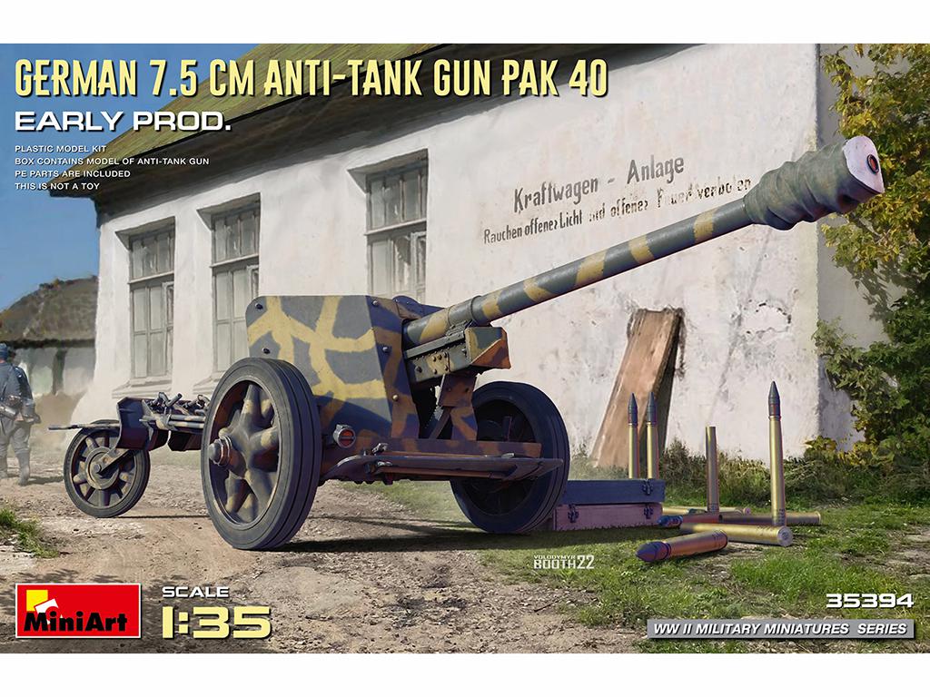 Cañón antitanque alemán de 7,5 cm PaK 40 (Vista 1)