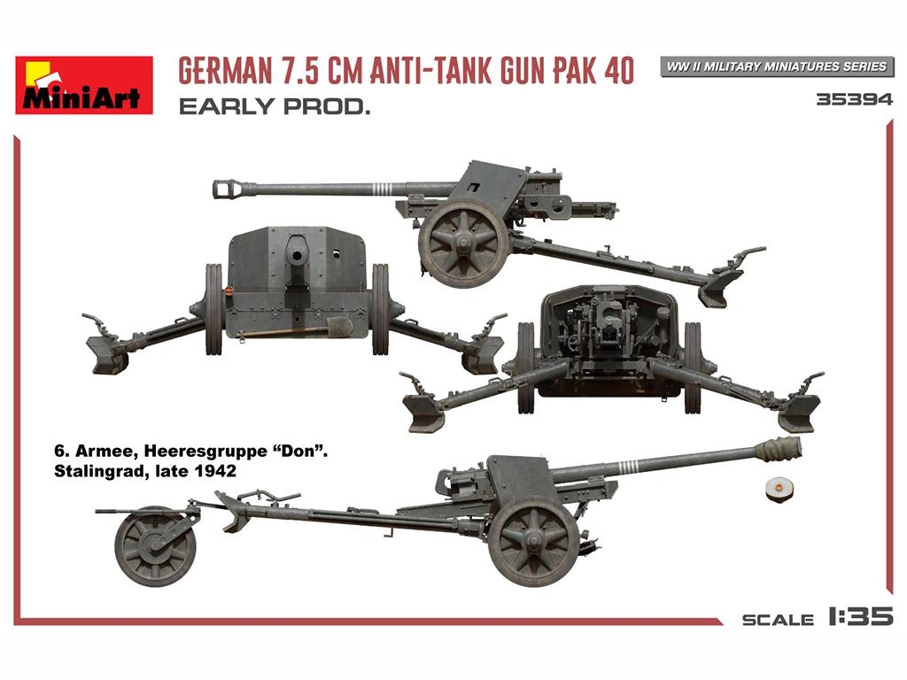 Cañón antitanque alemán de 7,5 cm PaK 40 (Vista 10)