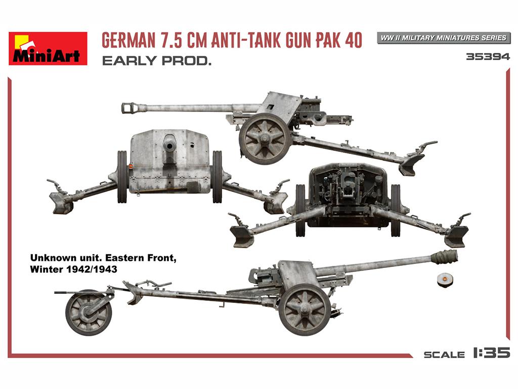 Cañón antitanque alemán de 7,5 cm PaK 40 (Vista 11)
