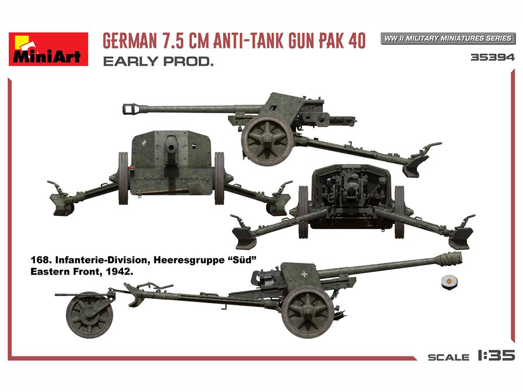 Cañón antitanque alemán de 7,5 cm PaK 40 (Vista 9)