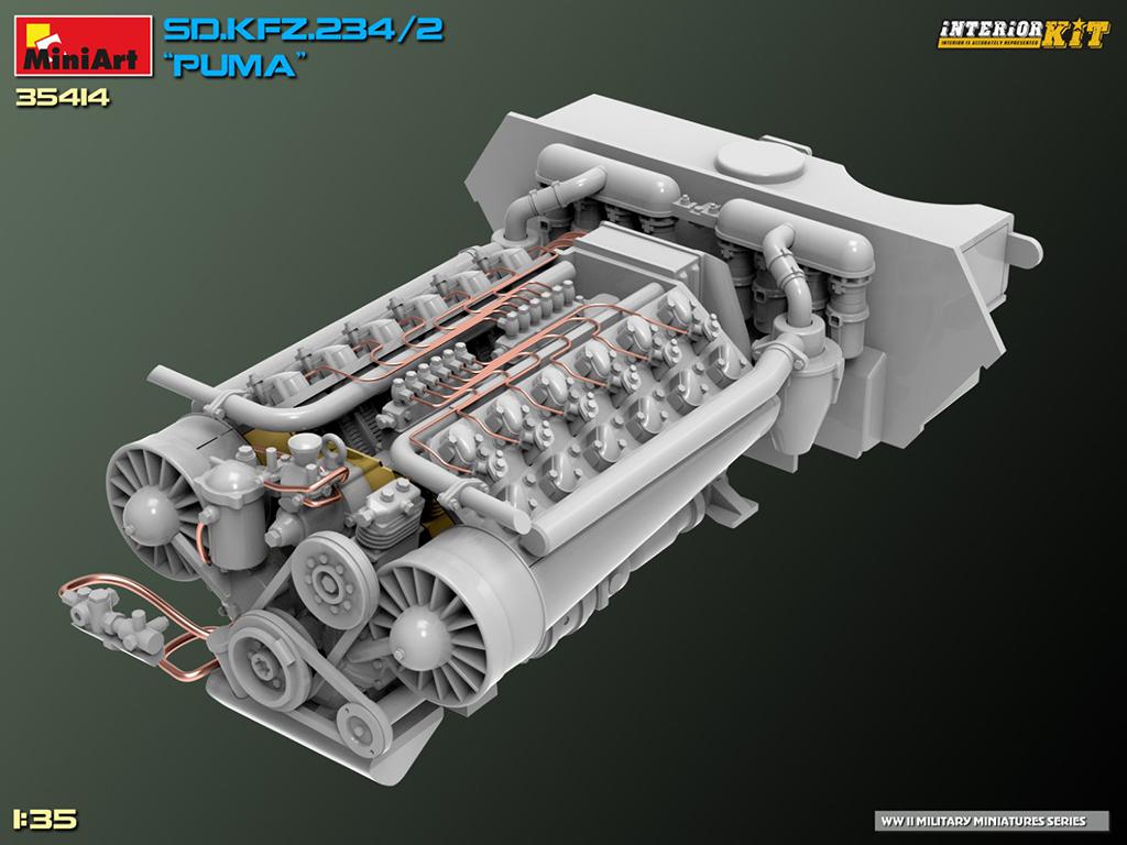 Sd.Kfz. 234/2 Puma. Interior Kit (Vista 3)