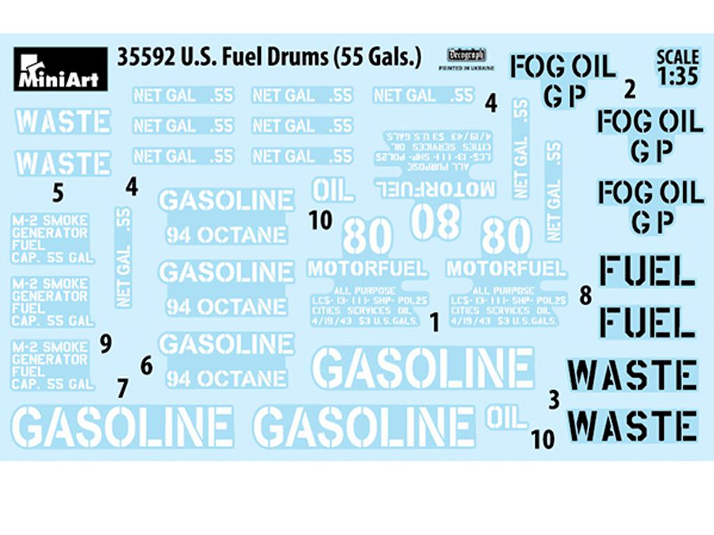 Bidones de combustible de EE.UU. 55 Gals (Vista 3)