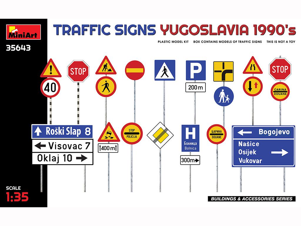 Señales de tráfico. Yugoslavia años 90 (Vista 1)