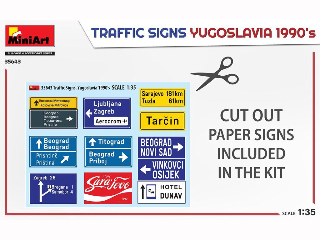 Señales de tráfico. Yugoslavia años 90 (Vista 3)
