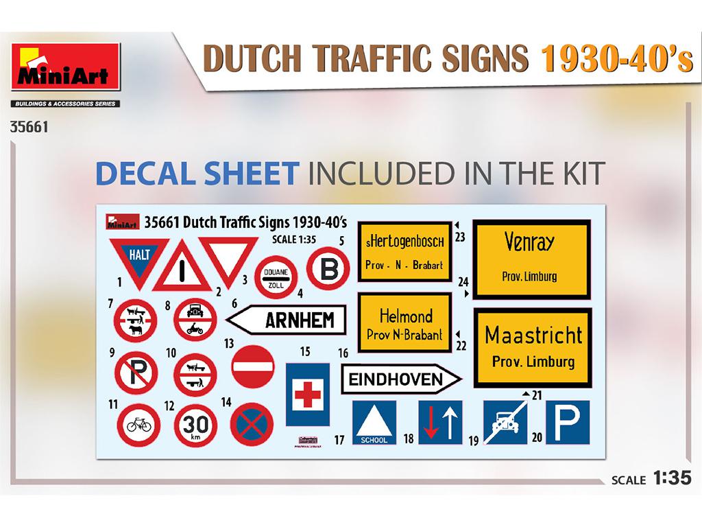 Señales de tráfico holandesas de los años 1930-40 (Vista 2)