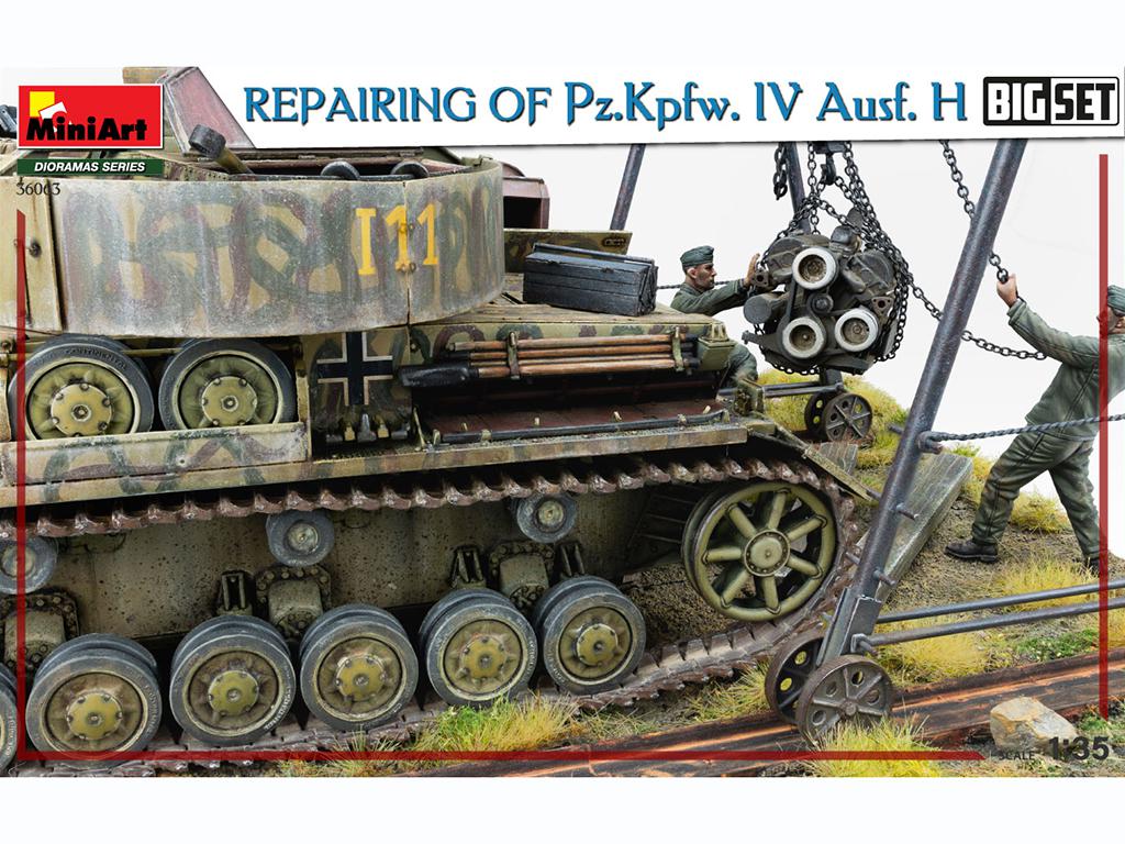 Reparando un Pz.Kpfw. IV Ausf. H. Big Set (Vista 10)