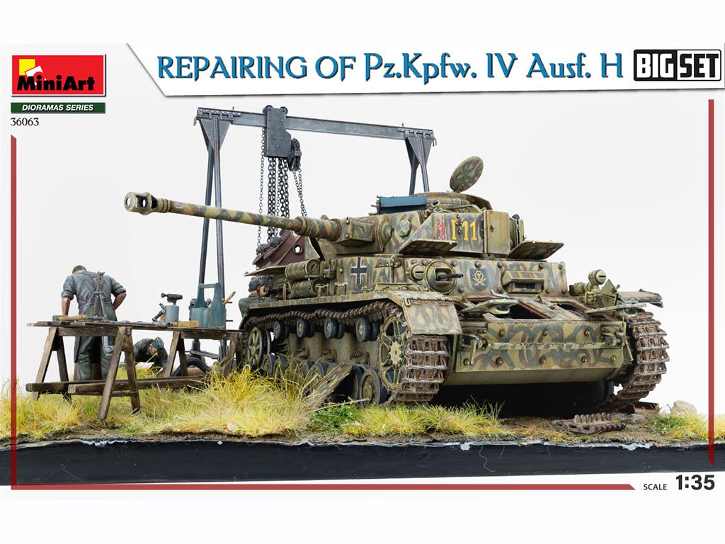 Reparando un Pz.Kpfw. IV Ausf. H. Big Set (Vista 4)