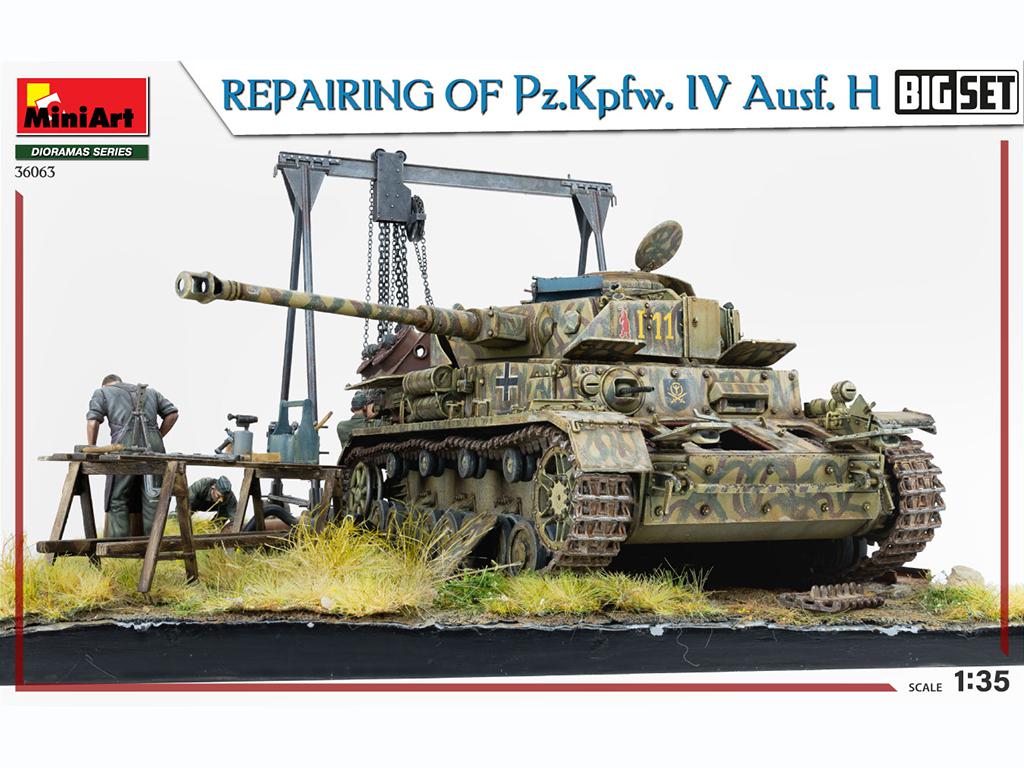 Reparando un Pz.Kpfw. IV Ausf. H. Big Set (Vista 4)