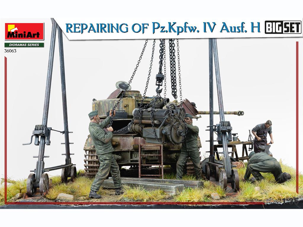 Reparando un Pz.Kpfw. IV Ausf. H. Big Set (Vista 6)