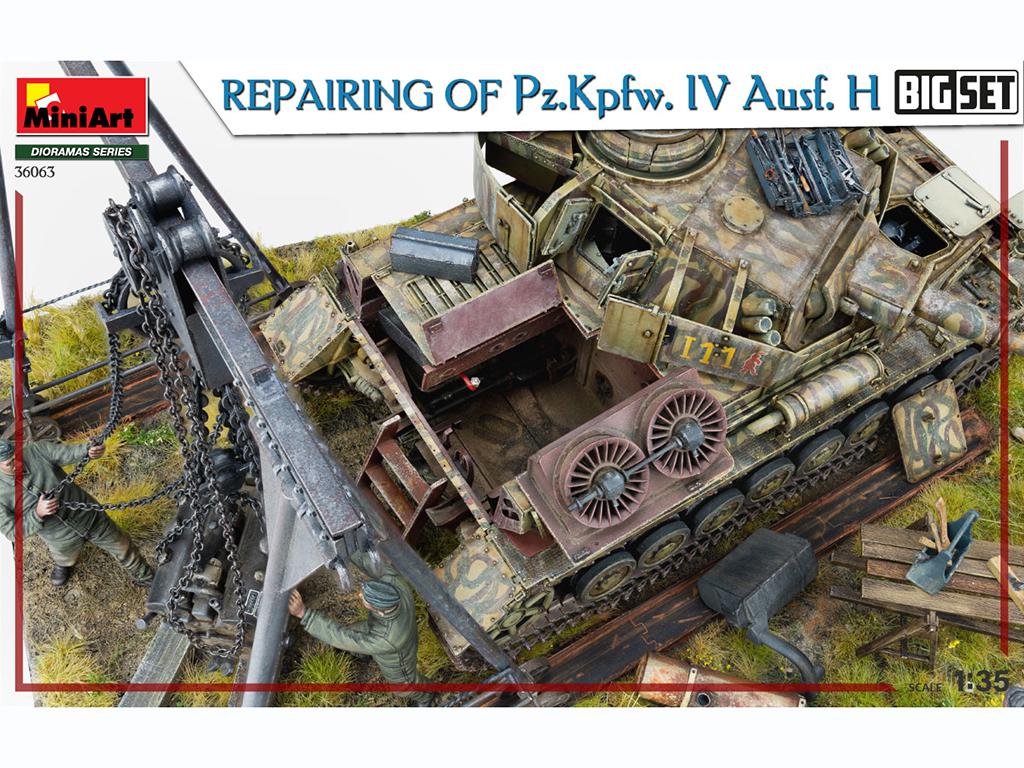 Reparando un Pz.Kpfw. IV Ausf. H. Big Set (Vista 7)