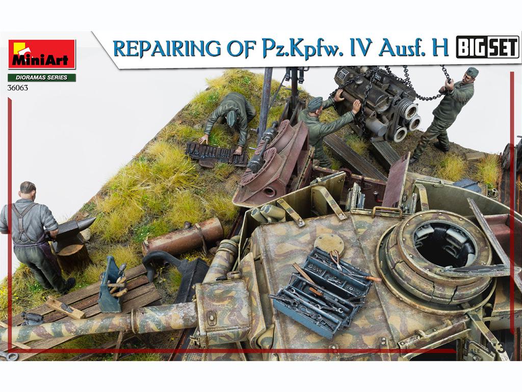 Reparando un Pz.Kpfw. IV Ausf. H. Big Set (Vista 9)