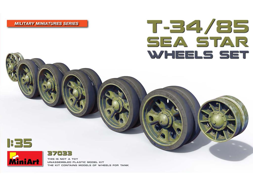 Set Ruedas T-34/85 Sea Star (Vista 1)