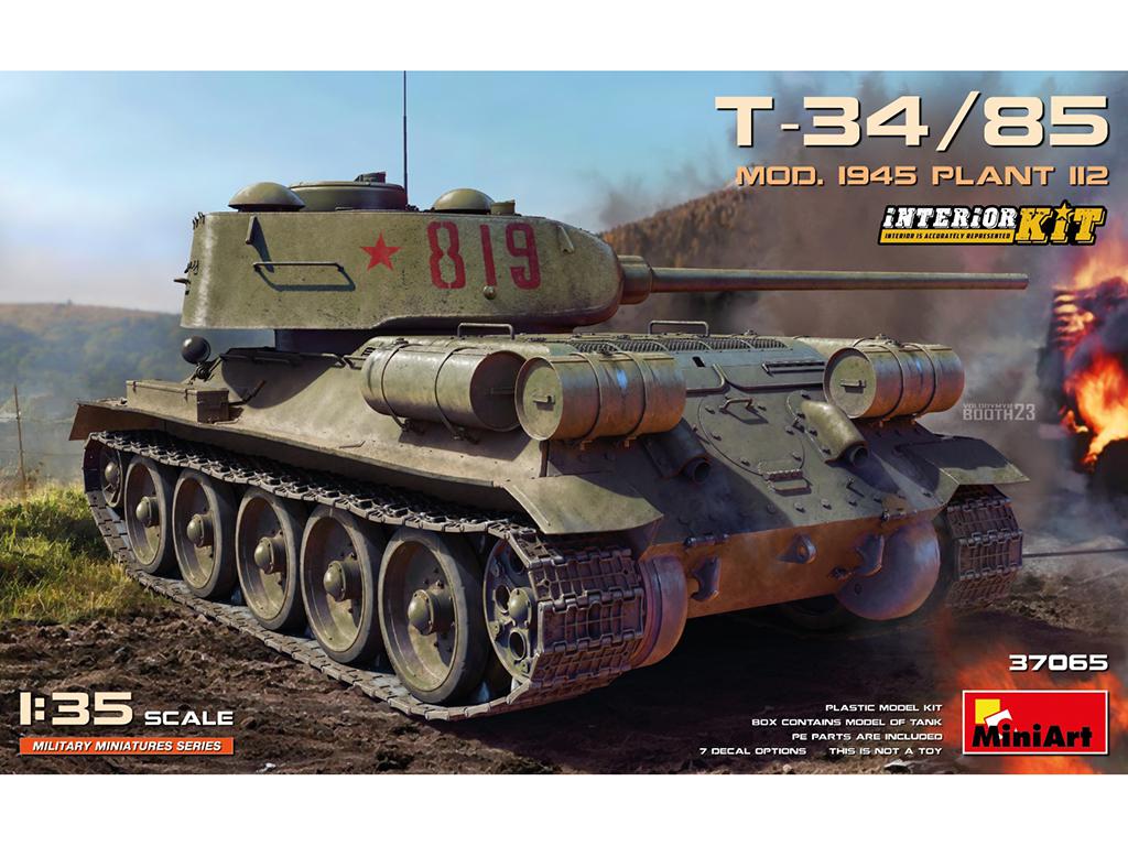 T-34/85 MOD. 1945. PLANT 112. INTERIOR KIT (Vista 1)