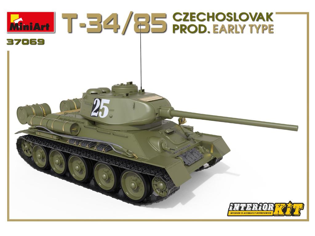 T-34/85 Czechoslovak Prod. Early Type. Interior Kit (Vista 4)