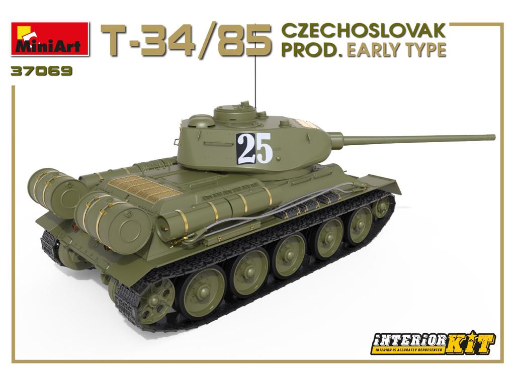 T-34/85 Czechoslovak Prod. Early Type. Interior Kit (Vista 5)