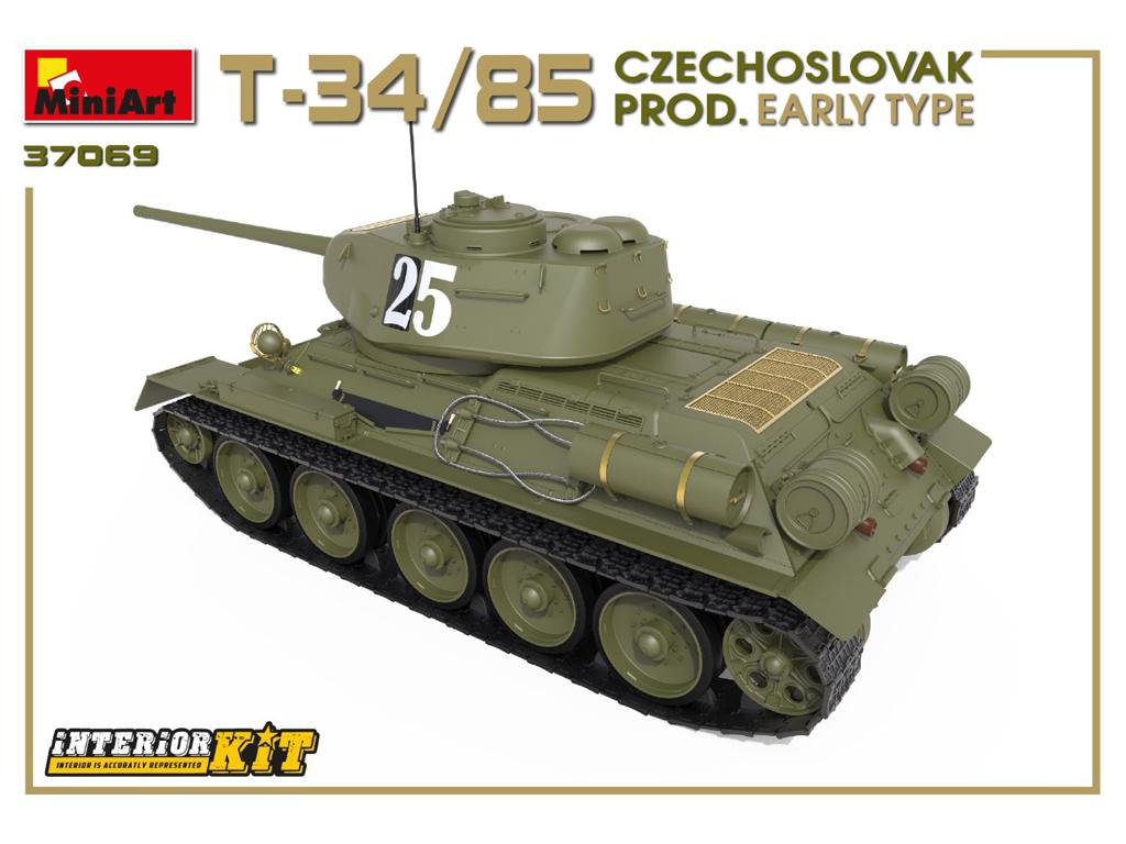 T-34/85 Czechoslovak Prod. Early Type. Interior Kit (Vista 6)