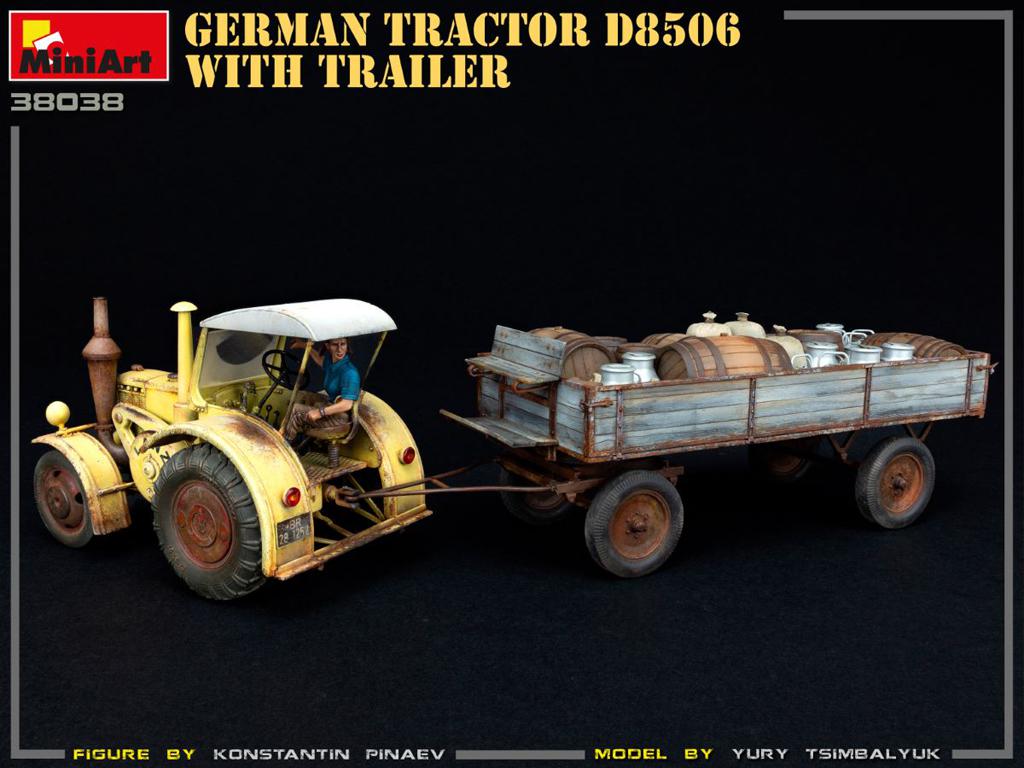 Tractor Aleman D8506 y Trayler (Vista 10)