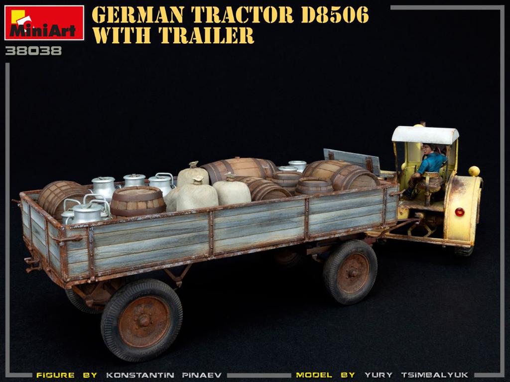 Tractor Aleman D8506 y Trayler (Vista 11)