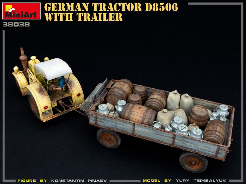 Tractor Aleman D8506 y Trayler (Vista 12)