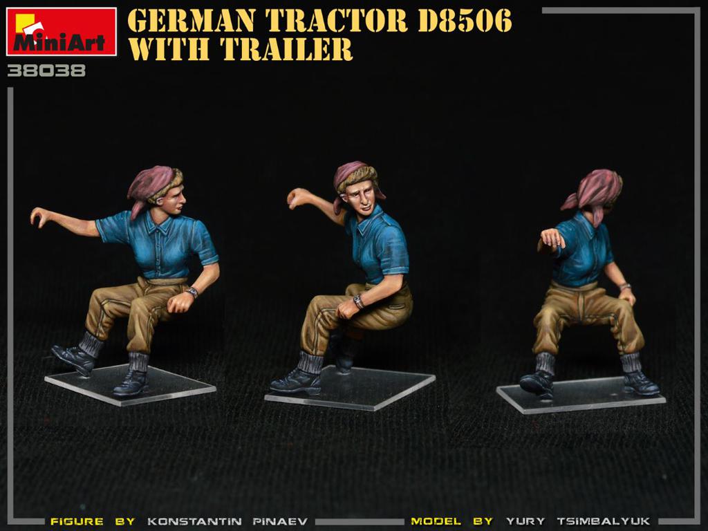 Tractor Aleman D8506 y Trayler (Vista 13)