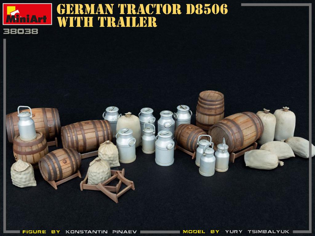 Tractor Aleman D8506 y Trayler (Vista 14)