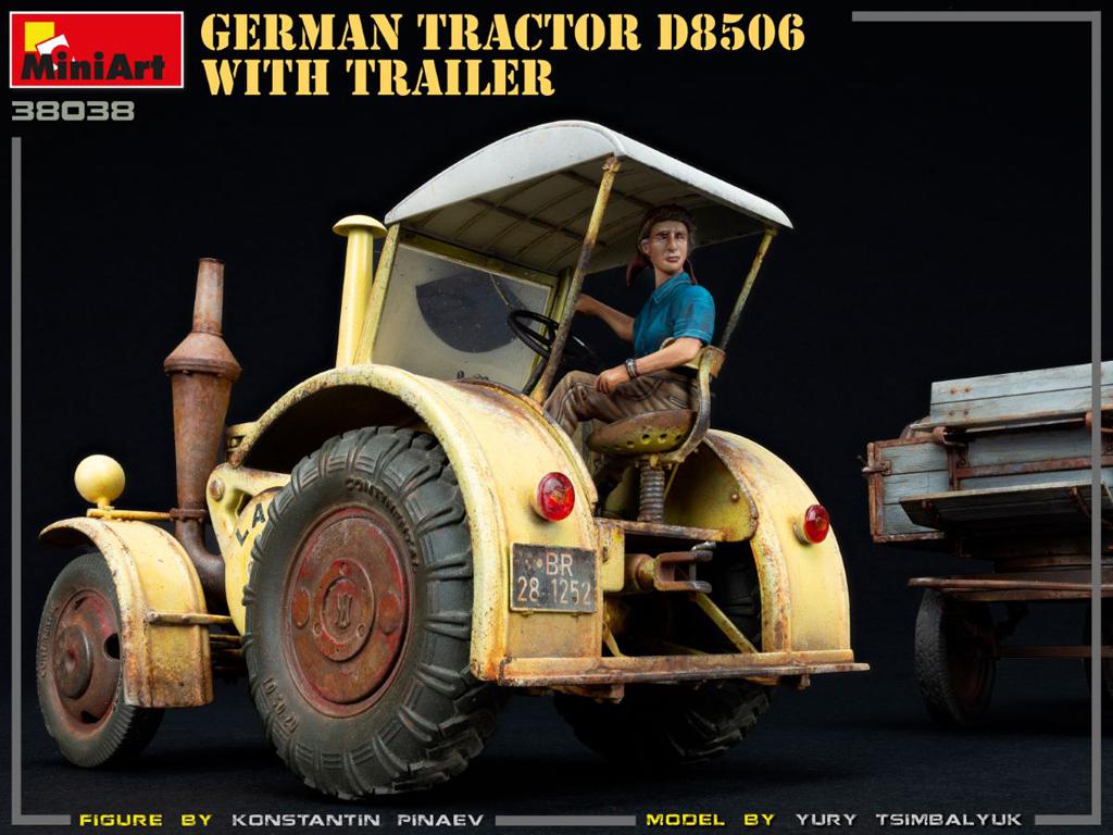 Tractor Aleman D8506 y Trayler (Vista 8)