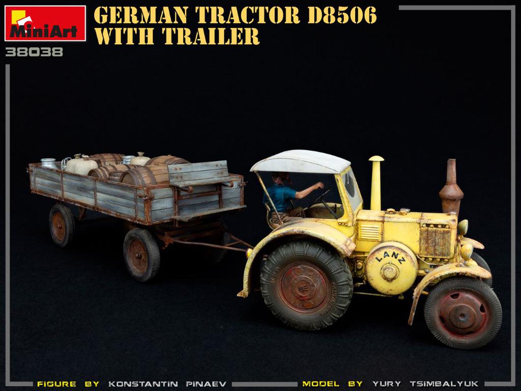 Tractor Aleman D8506 y Trayler (Vista 9)