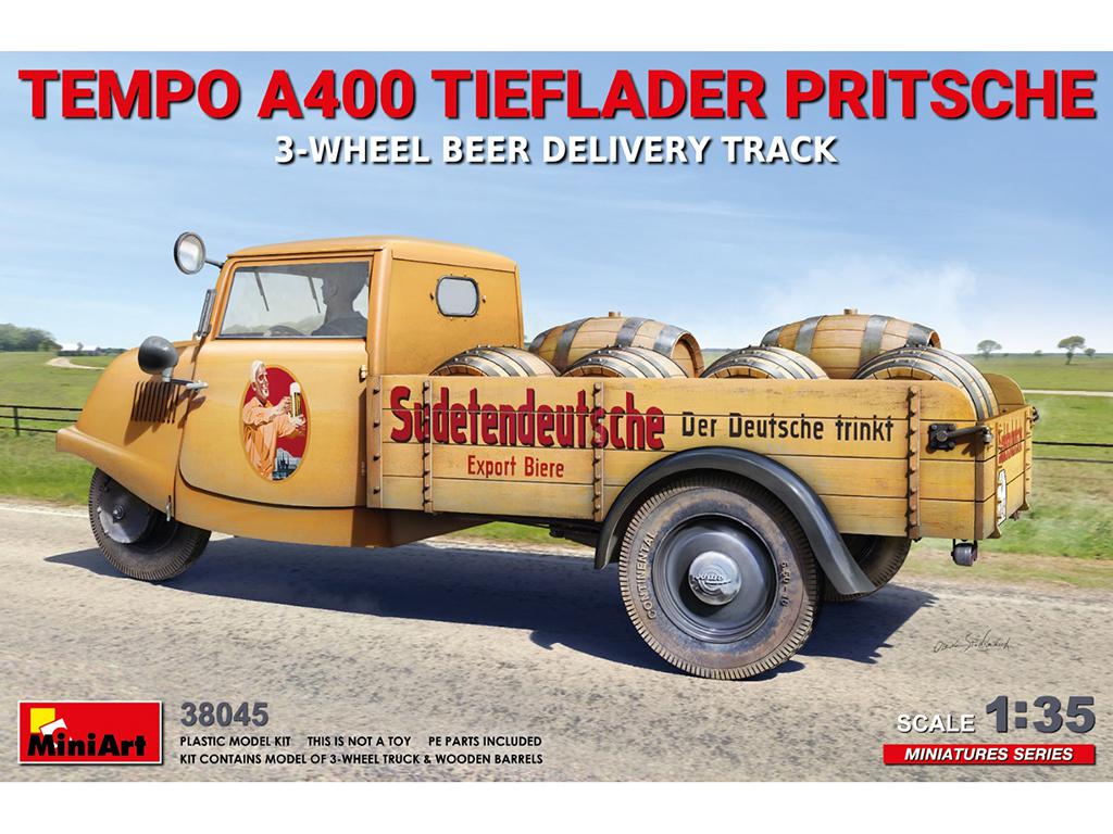 Tempo A400 Tieflader Pritsche (Vista 1)