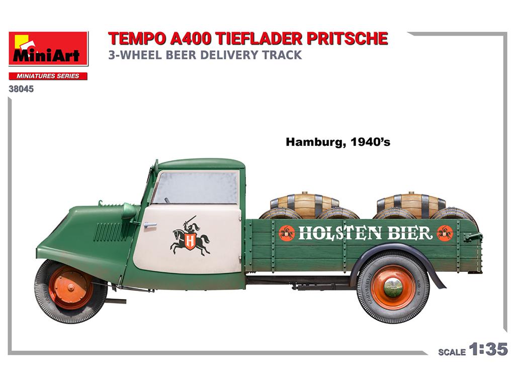 Tempo A400 Tieflader Pritsche (Vista 4)