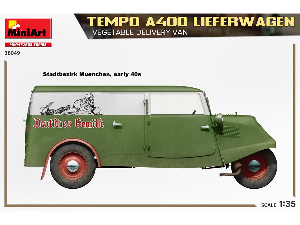 Tempo A400 Lieferwagen Vegetable Delivery (Vista 3)
