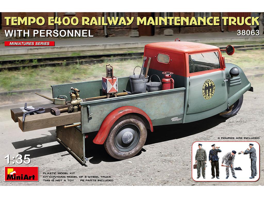 Tempo E400 Railway Maintenance Truck With Personnel (Vista 1)