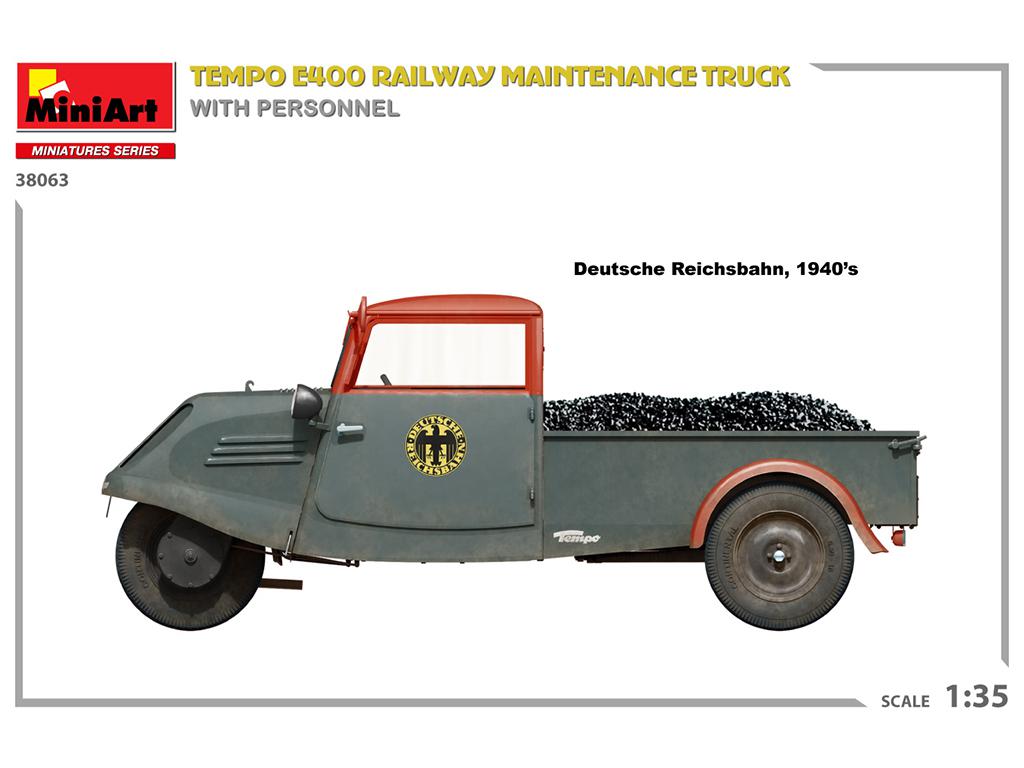 Tempo E400 Railway Maintenance Truck With Personnel (Vista 4)