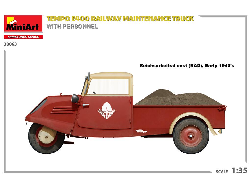 Tempo E400 Railway Maintenance Truck With Personnel (Vista 5)