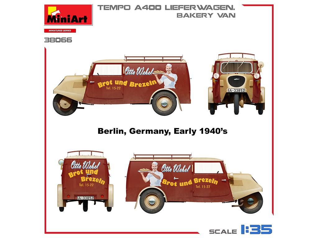 Tempo A400 Lieferwagen. Bakery Van (Vista 2)