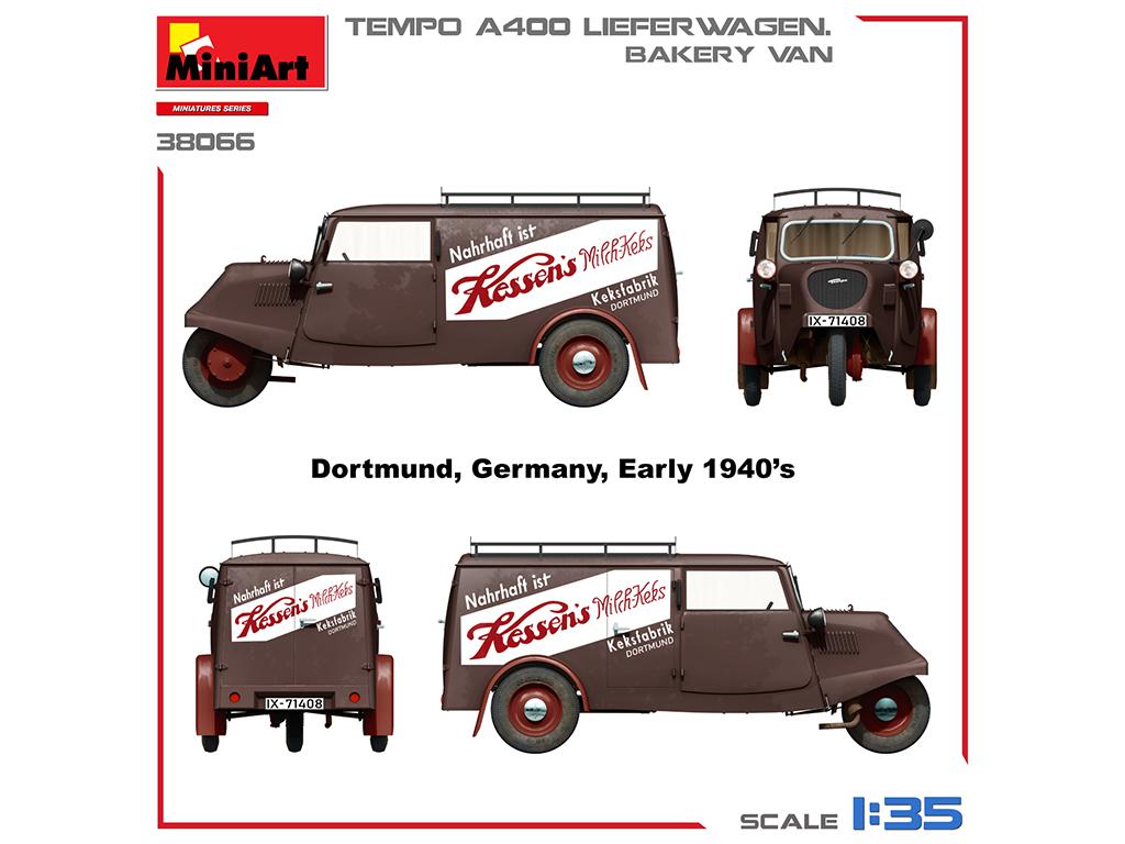Tempo A400 Lieferwagen. Bakery Van (Vista 4)
