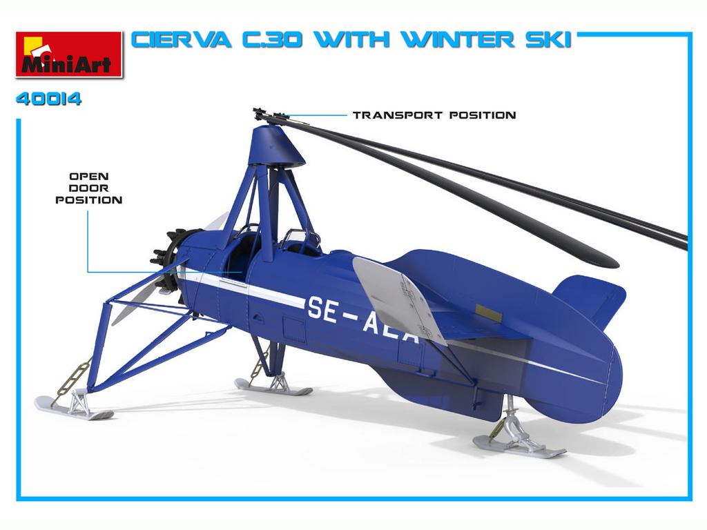 Cierva C.30 con Esquí de Invierno (Vista 5)