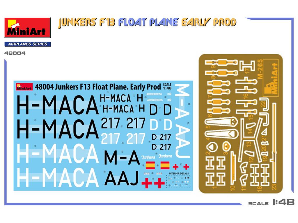 Junkers F13 Float Plane. Early Prod (Vista 2)
