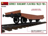 Plataforma de ferrocarril soviético 16,5-18t (Vista 22)