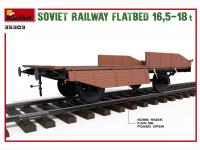 Plataforma de ferrocarril soviético 16,5-18t (Vista 23)