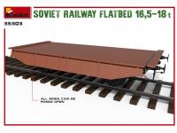 Plataforma de ferrocarril soviético 16,5-18t (Vista 24)