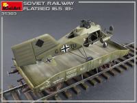 Plataforma de ferrocarril soviético 16,5-18t (Vista 20)