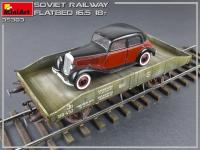 Plataforma de ferrocarril soviético 16,5-18t (Vista 21)