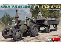 Tractor alemán D8506 con remolque de carga (Vista 12)